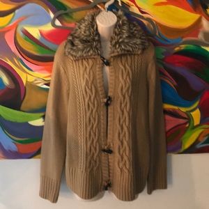 Jones New York sweater  With buttons up the front